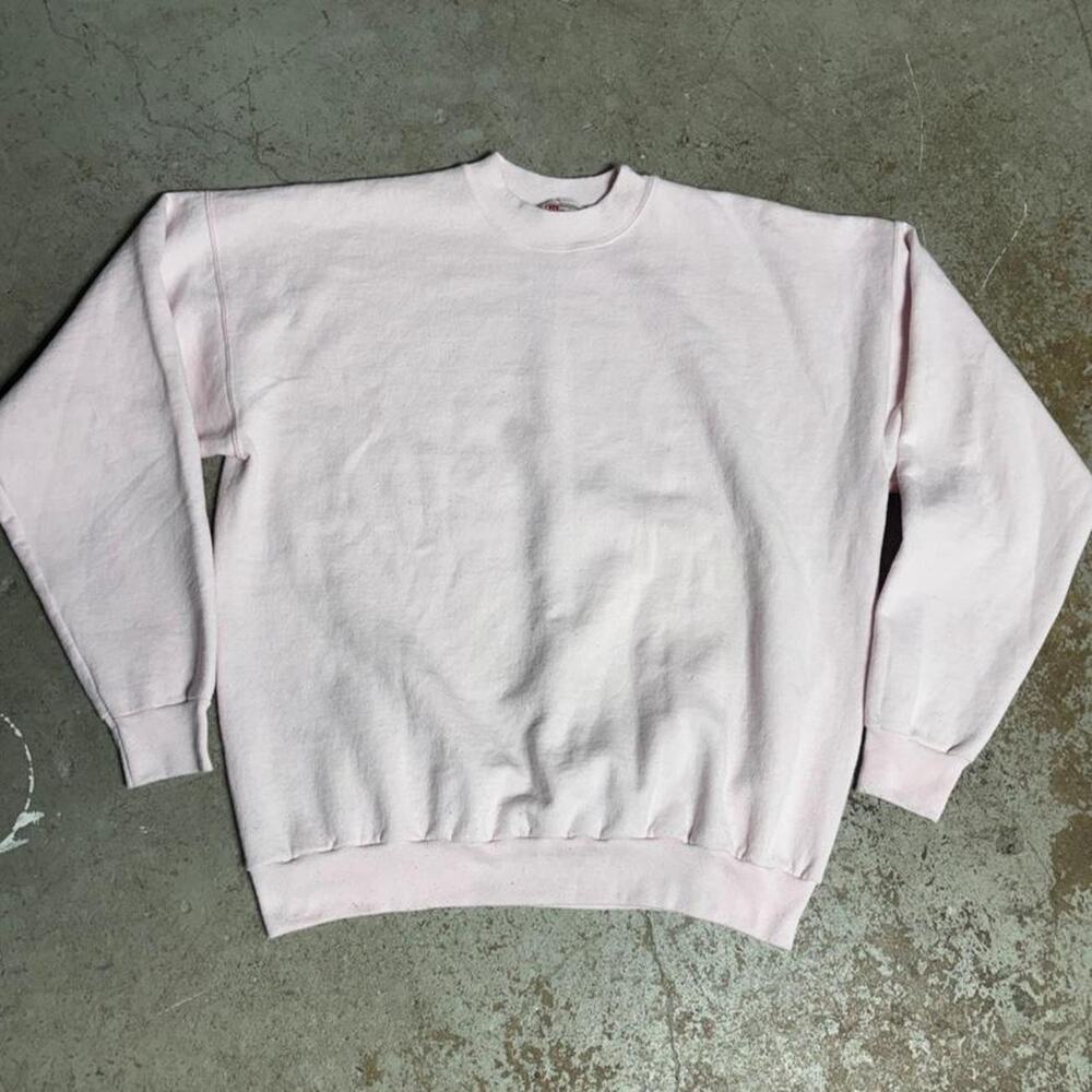90s hanes white crewneck sweatshirt